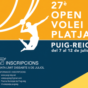Inscripcions 27è Open Volei Platja