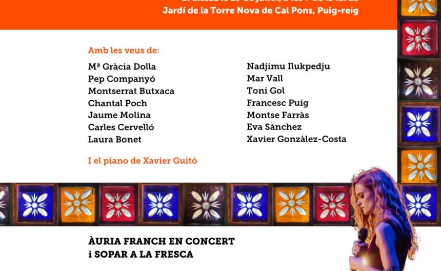 Puig-reig reivindica el patrimoni cultural i històric amb una nit de poesia i música a la Torre Nova de Cal Pons