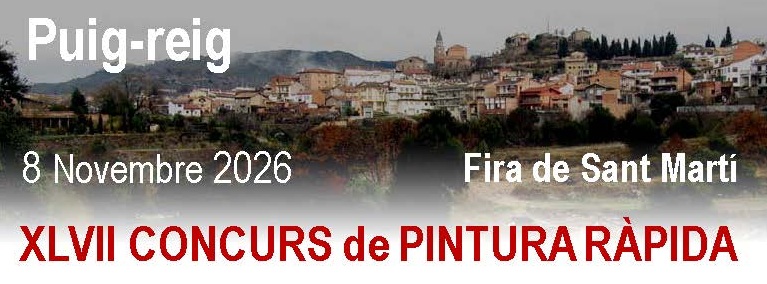 PINTRURA 2026 BASES XLVII CONCURS de PINTURA RÀPIDA · 8 de novembre de 2026 · Fira de Sant Martí