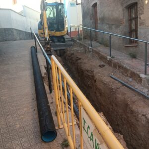 S’inicien les obres del col·lector d’aigües pluvials del Serrat