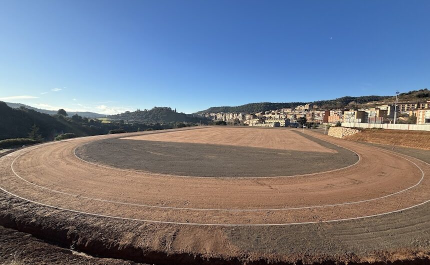 Puig-reig enllesteix la primera fase de la nova pista d’atletisme