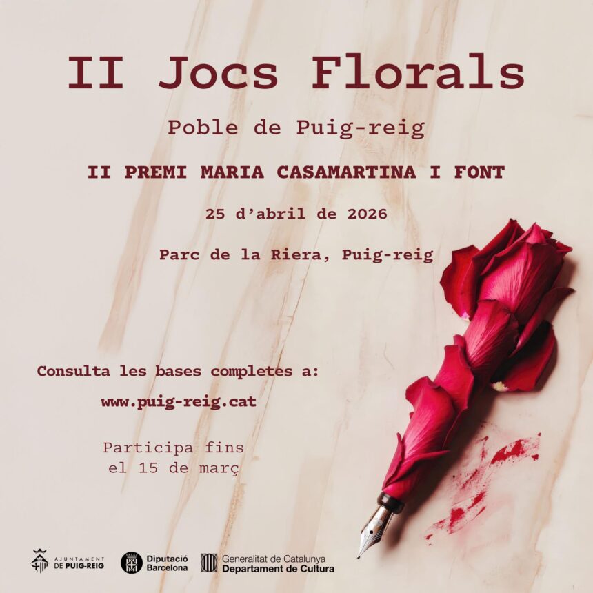 WhatsApp Image 2026-01-24 at 20.07.10 L’Ajuntament de Puig-reig convoca els II Premis Jocs Florals amb nous guardons i categories simplificades