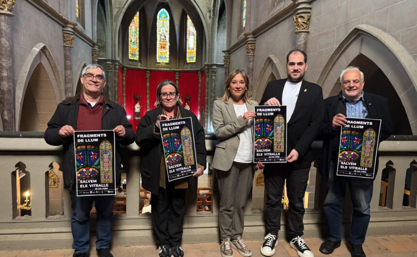 Mecenatge Cal Pons Puig-reig inicia una campanya de mecenatge per ampliar la restauració dels vitralls de Cal Pons