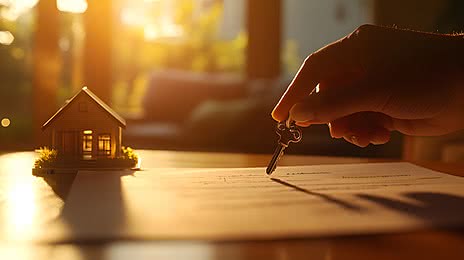 pngtree-real-estate-transaction-with-house-model-key-and-contract-in-warm-image_17051701 L’Ajuntament de Puig-reig adquireix dos habitatges reformats a Cal Marçal amb el suport de la Diputació de Barcelona