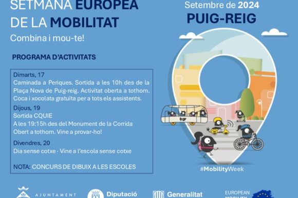 Puig-reig se suma a la Setmana Europea de la Mobilitat amb activitats diverses