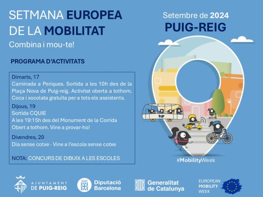 Puig-reig se suma a la Setmana Europea de la Mobilitat amb activitats diverses