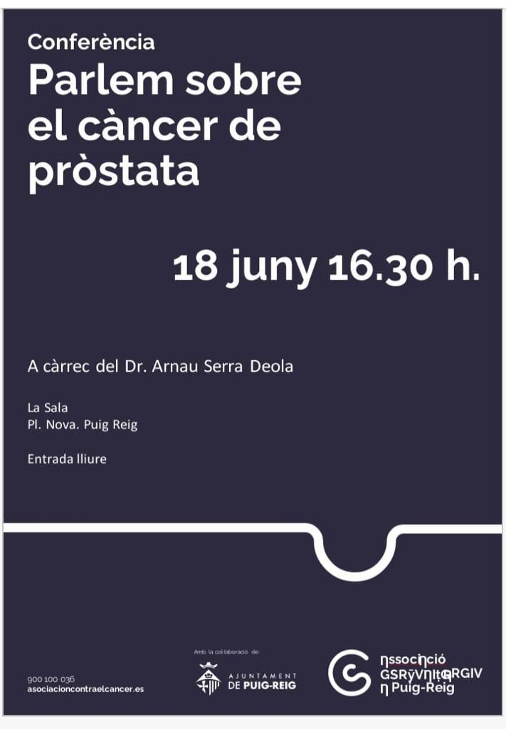 Conferència · Parlem sobre el càncer de pròstata
