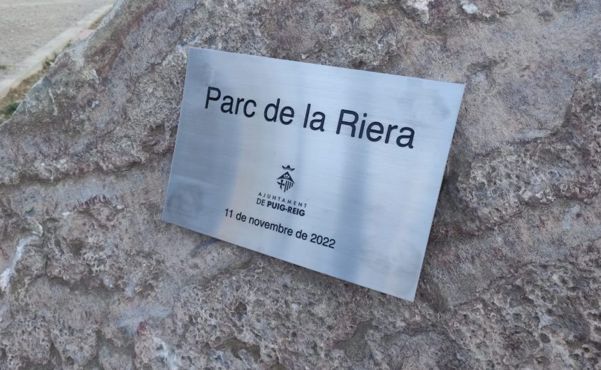 Puig-reig bateja el nou espai central del poble: Parc de la Riera