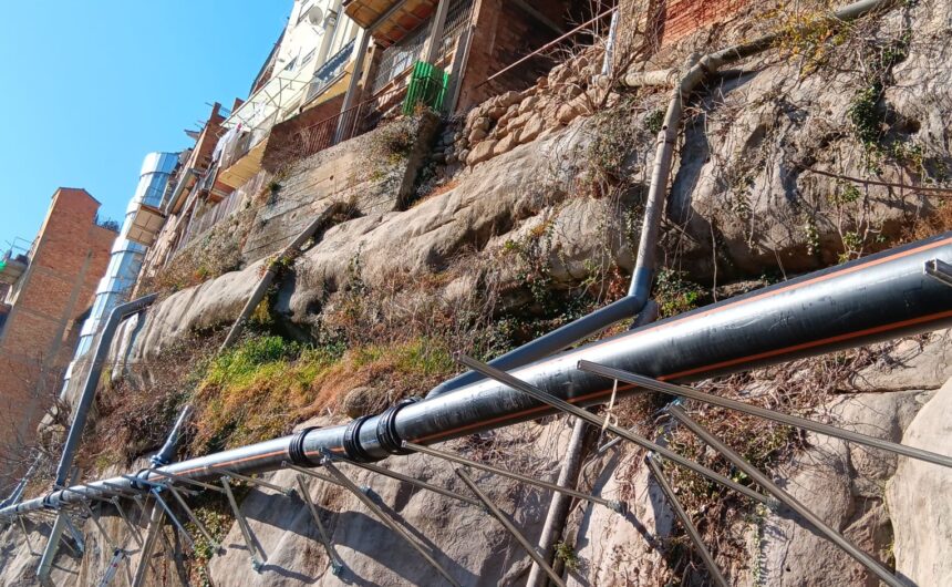 Finalitzen les obres de renovació del col·lector de la Costa Garbera
