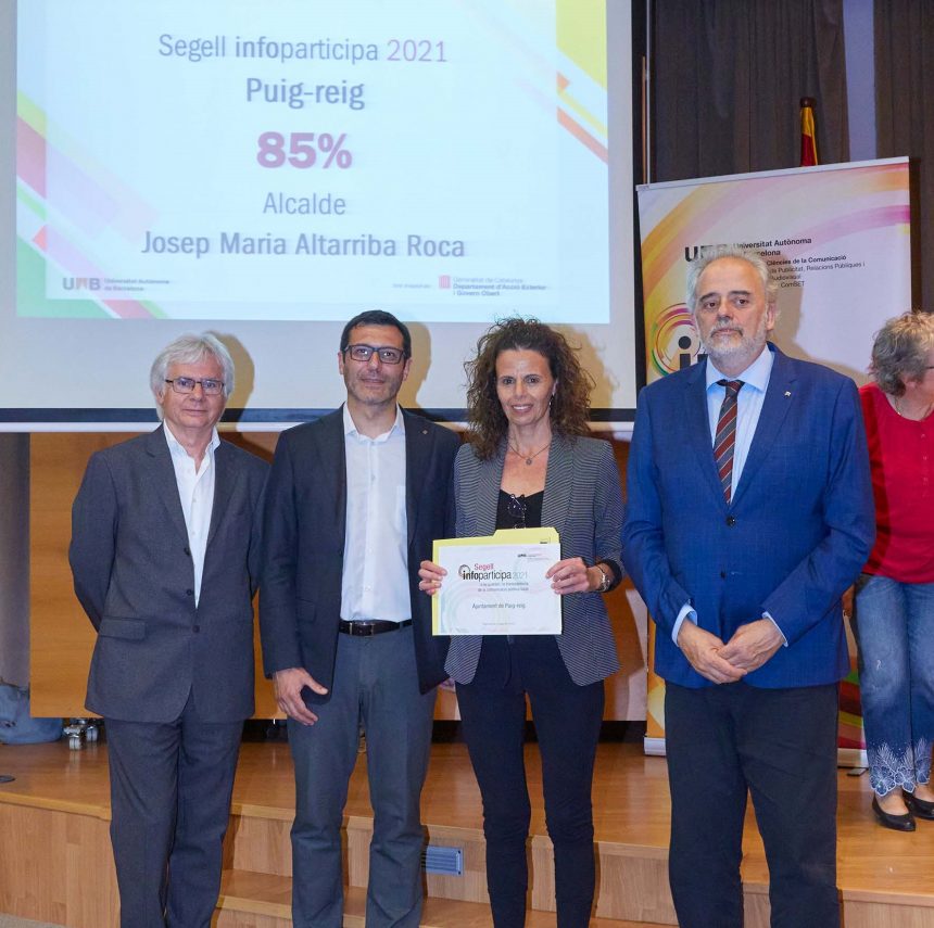 L’Ajuntament de Puig-reig obté el Segell Infoparticipa 2021